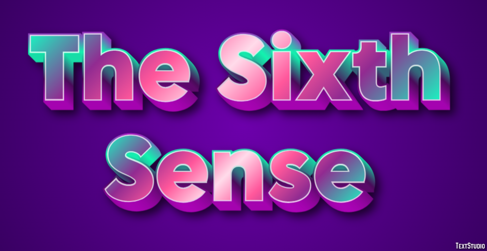 The Sixth Sense Text Effect