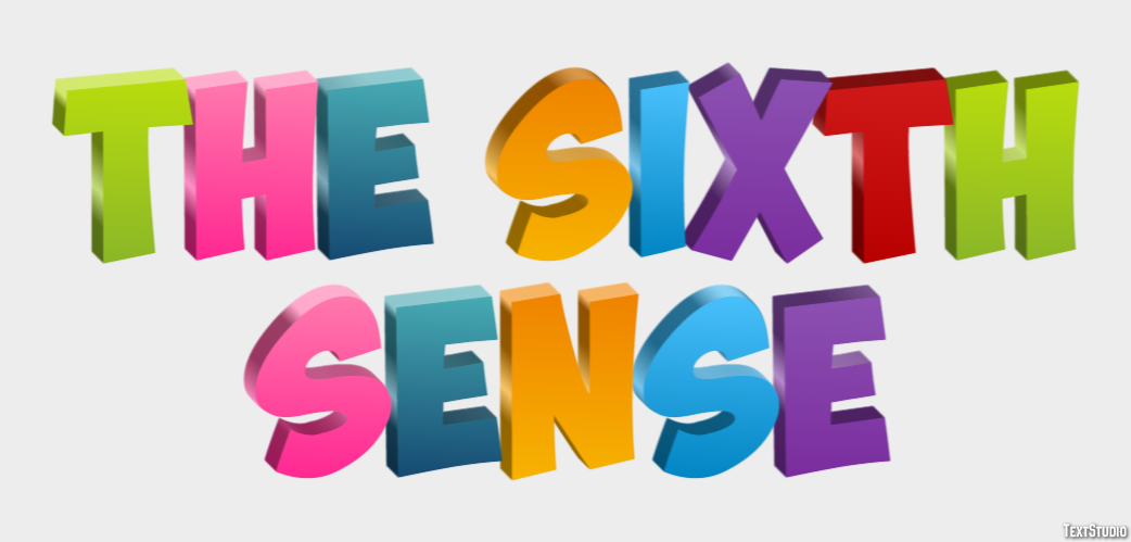 The Sixth Sense Text Effect