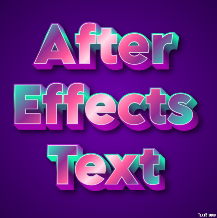 After Effects Text Text Effect