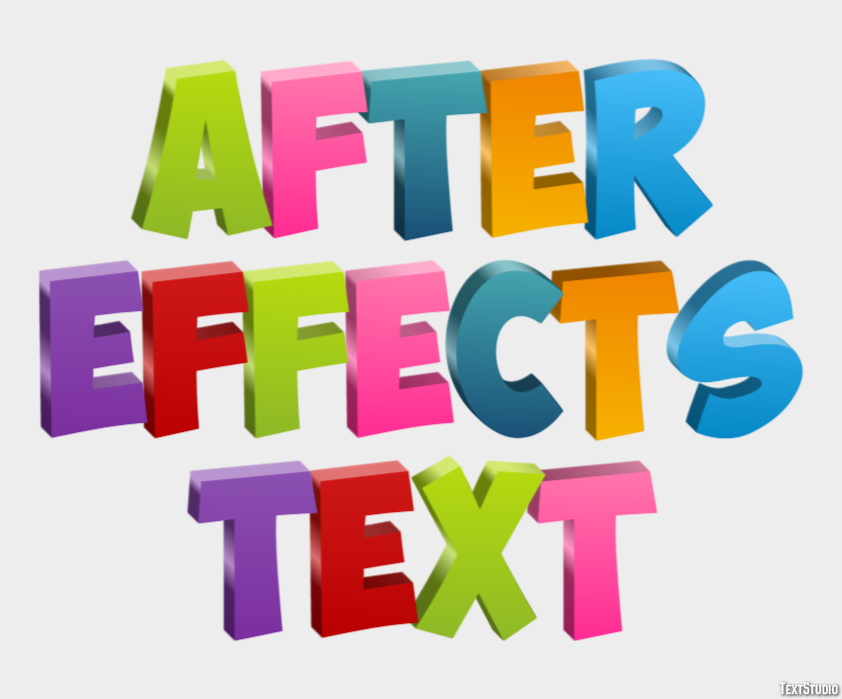 After Effects Text Text Effect