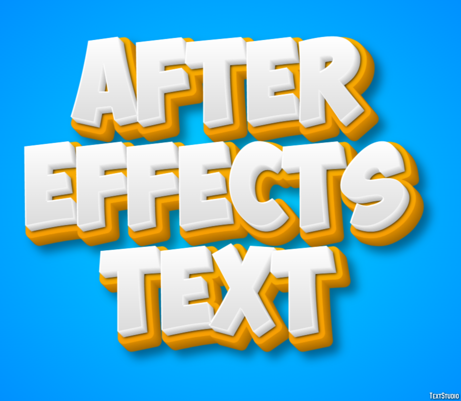 After Effects Text Texteffekt