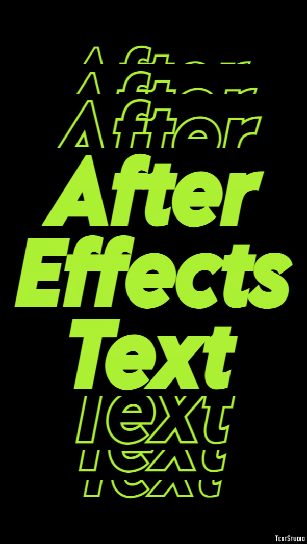 After Effects Text Text Effect