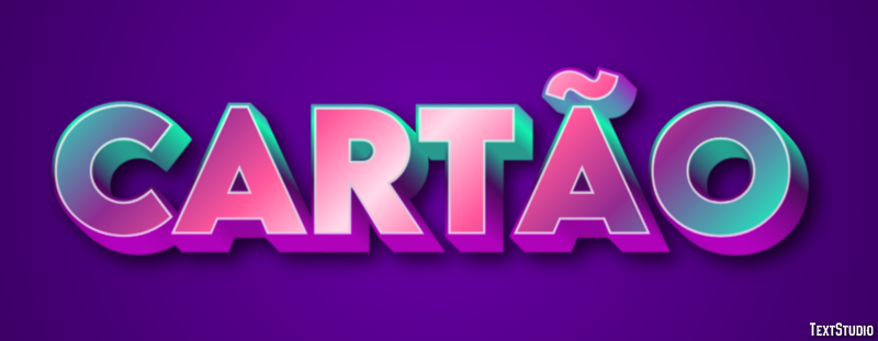 Cartão Effet de texte