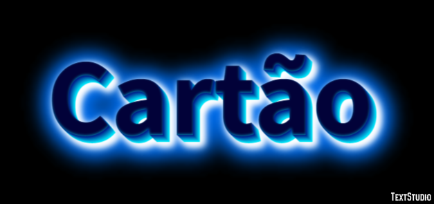 Cartão Effet de Texte
