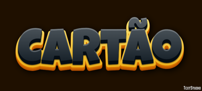 Cartão Effet de texte