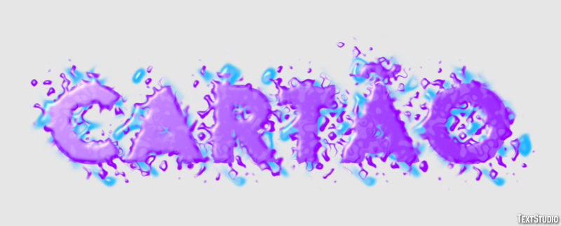 Cartão Effet de texte