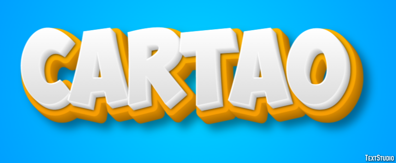 Cartão Effet de texte