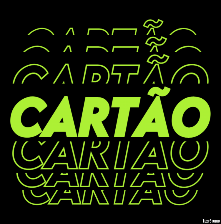 Cartão Efekt tekstowy