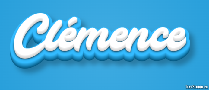 Clémence Text effect