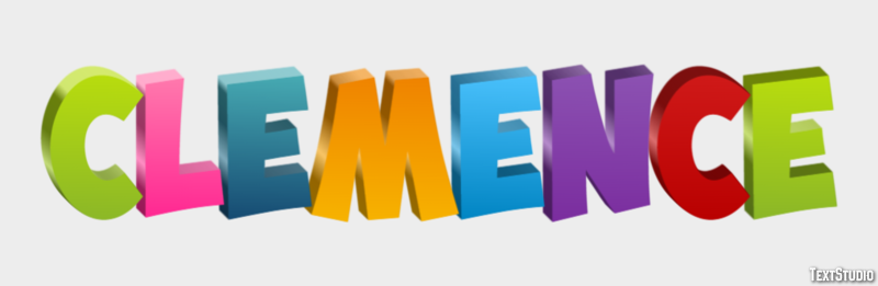 Clémence Text effect
