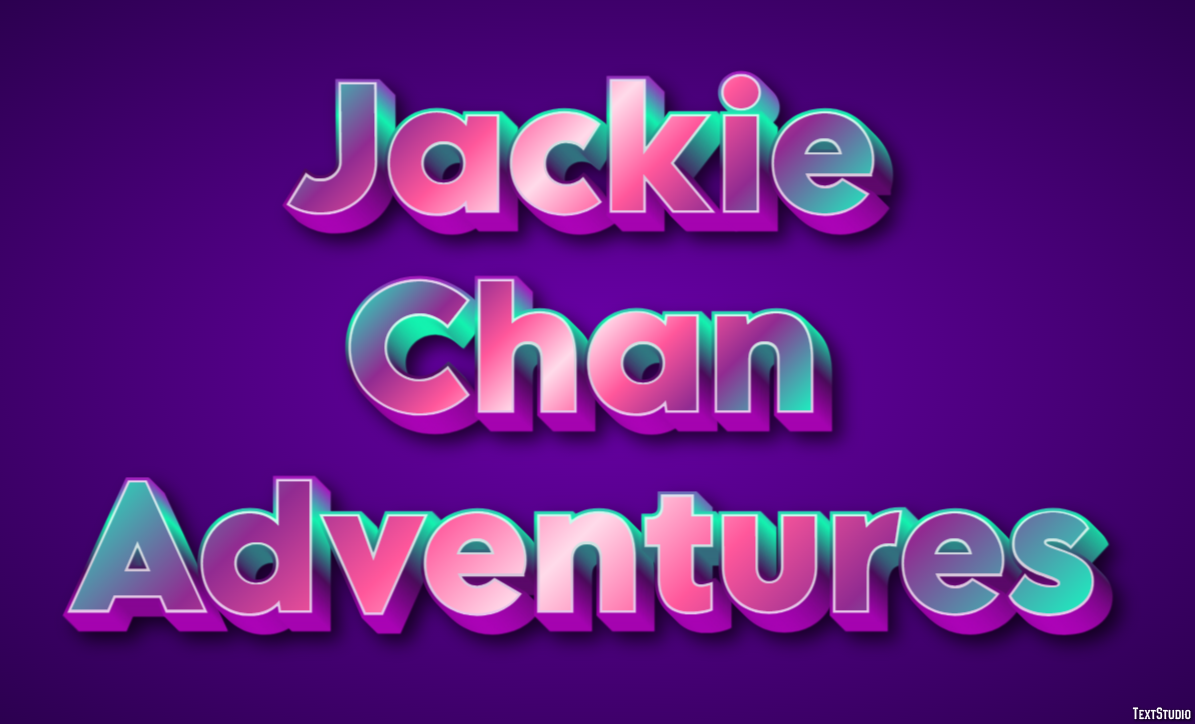 Jackie Chan Adventures Text Effect