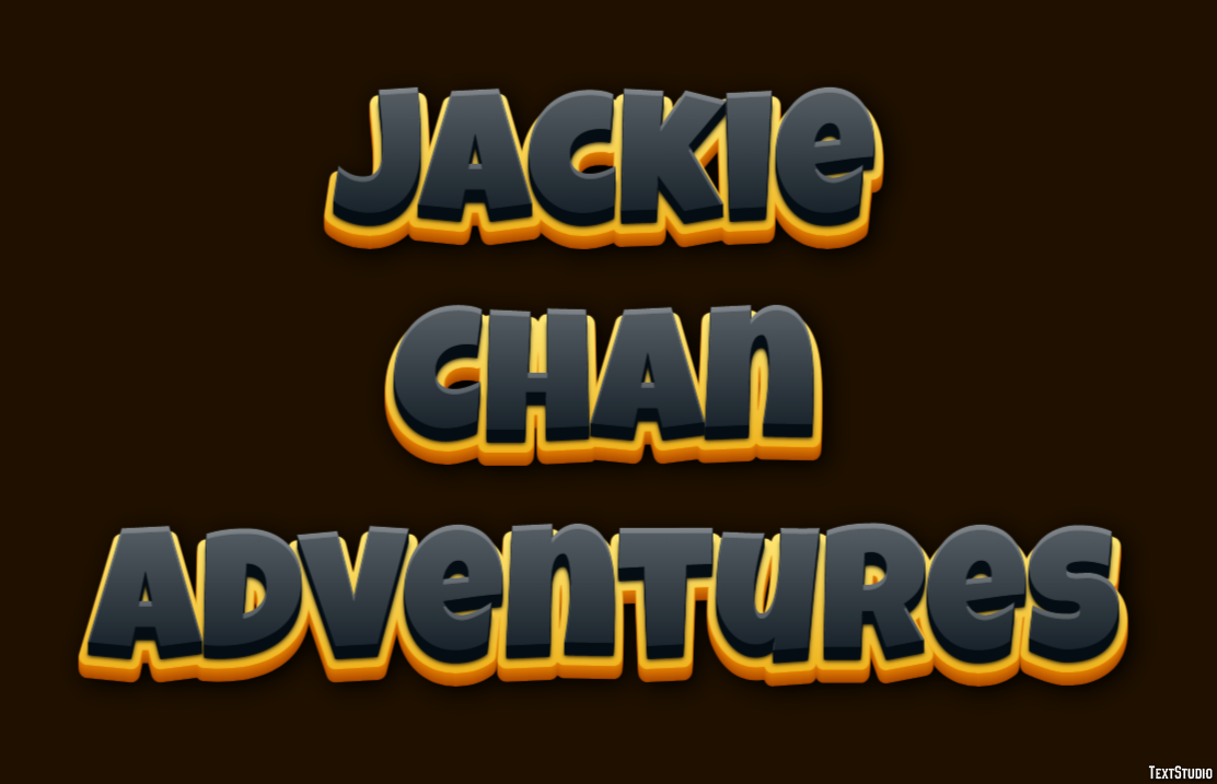 Jackie Chan Adventures Text Effect