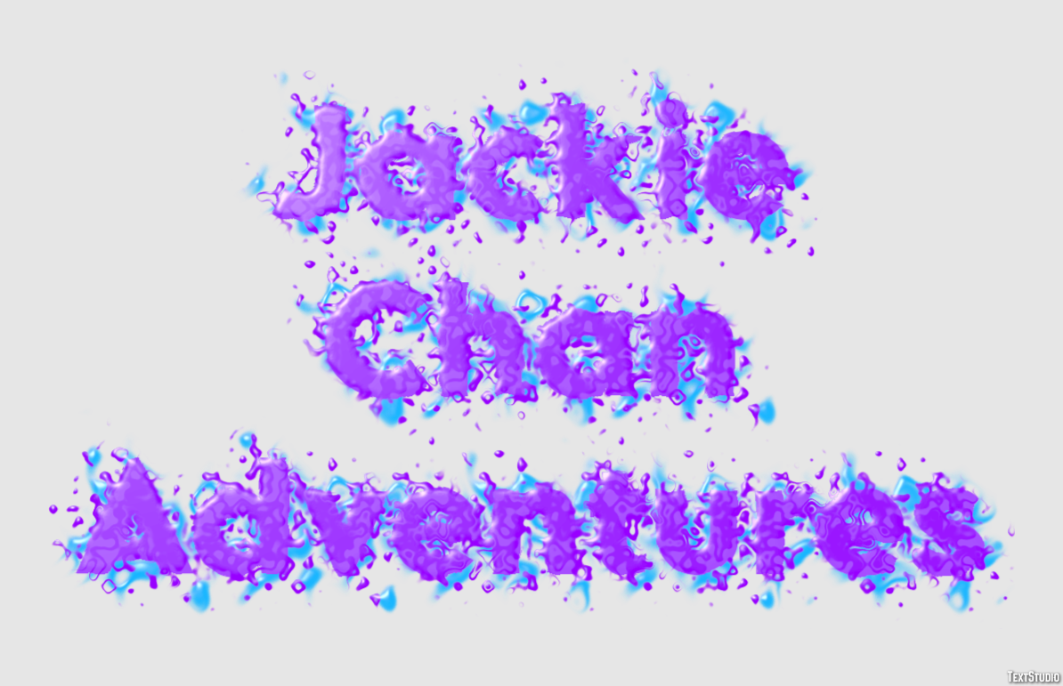 Jackie Chan Adventures テキスト効果