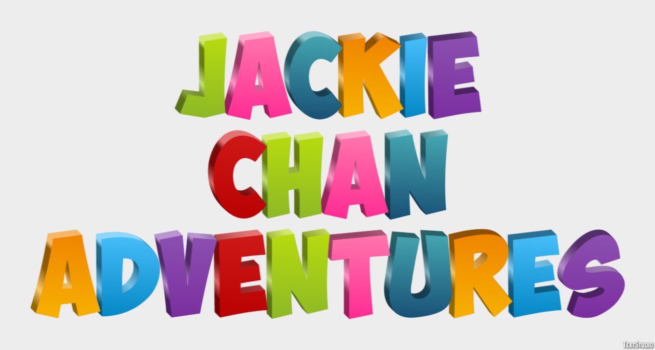 Jackie Chan Adventures Text effect