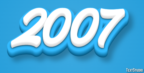 2007 Text Effect