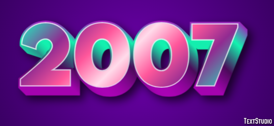2007 Text Effect