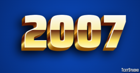 2007 Text Effect