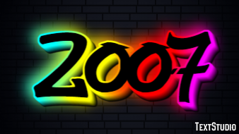 2007 Text Effect
