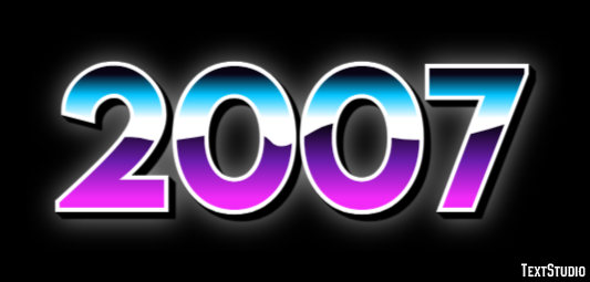 2007 Text Effect