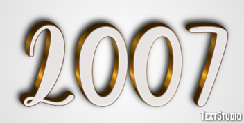 2007 Text Effect