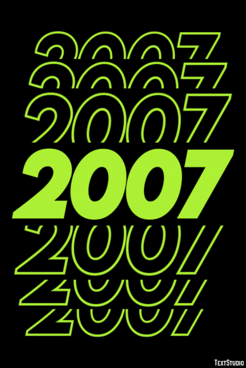2007 Text Effect