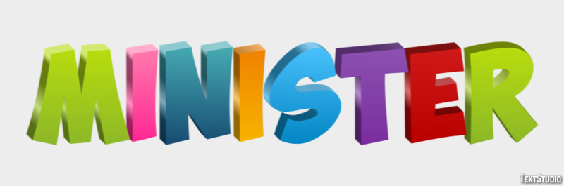 Minister Text Effect