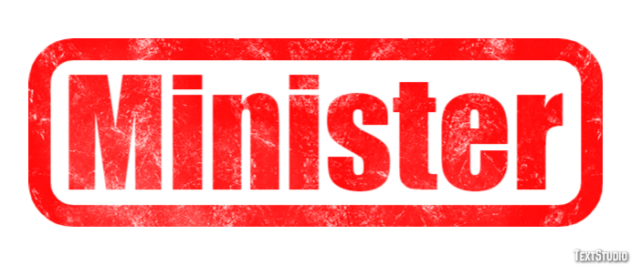 Minister テキスト効果