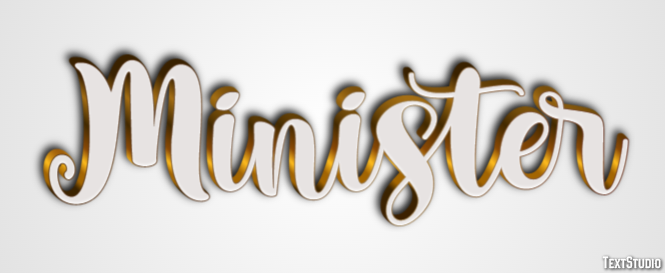 Minister Text Effect