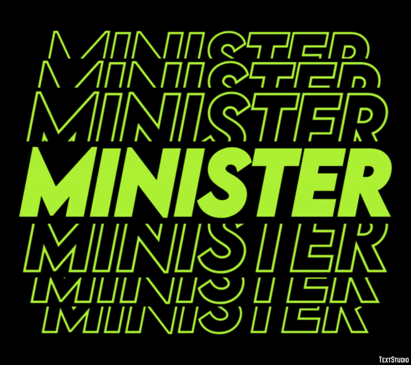 Minister テキスト効果