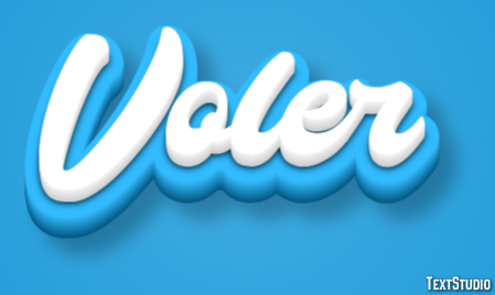 Voler Effet de texte
