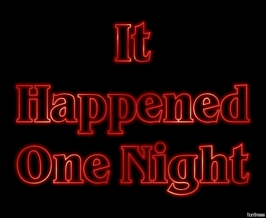 It Happened One Night Effetto testo