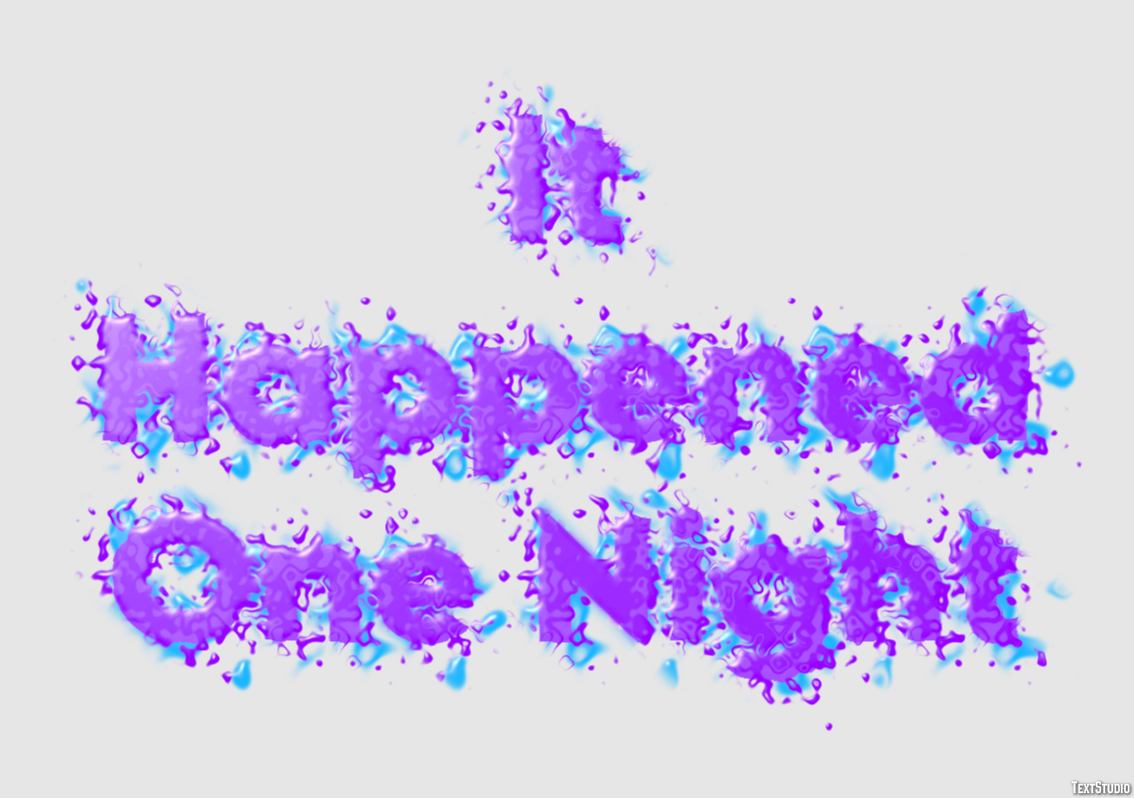 It Happened One Night Effetto testo