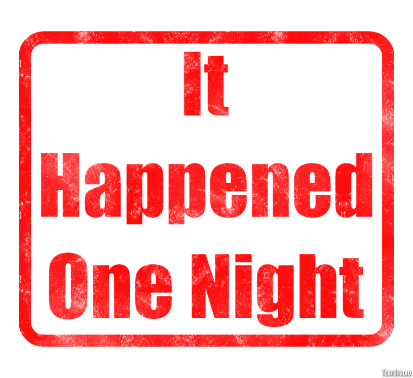 It Happened One Night Text effect