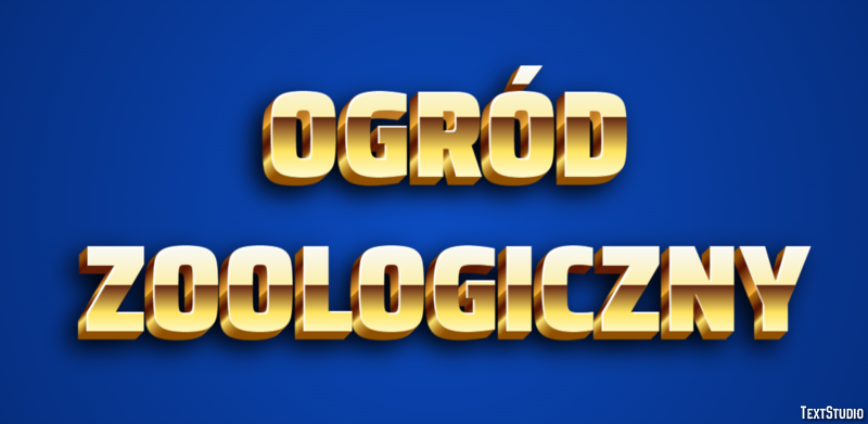 Ogród zoologiczny Efekt tekstowy