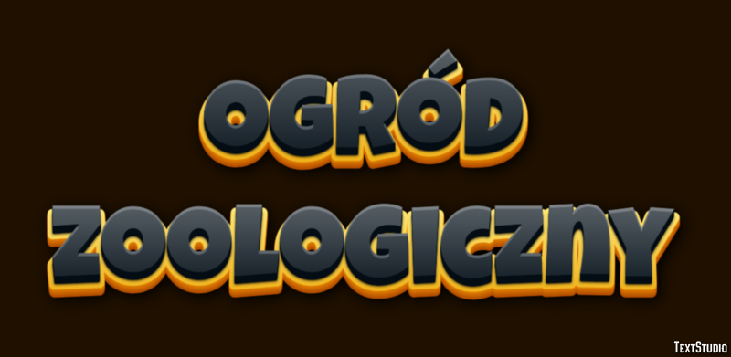 Ogród zoologiczny Efekt tekstowy