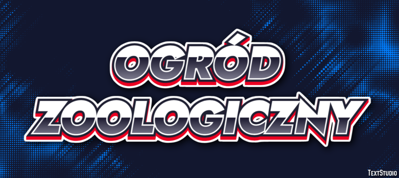 Ogród zoologiczny Efekt tekstowy