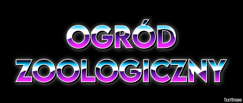 Ogród zoologiczny Efekt tekstowy