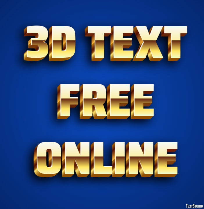 3d Text Free Online Effet de Texte