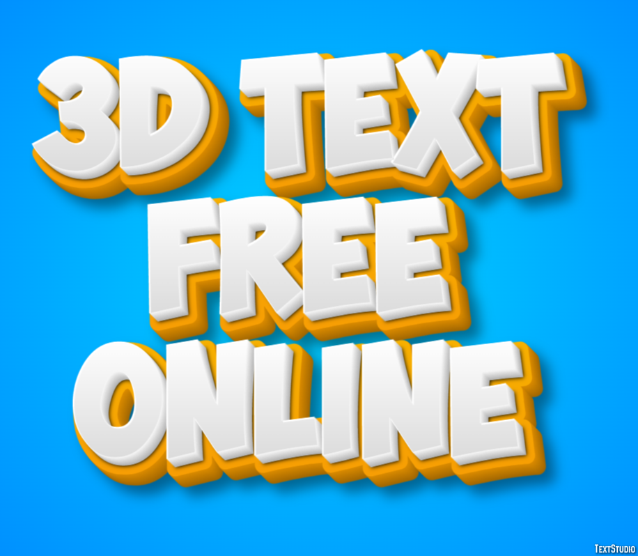 3d Text Free Online Effet de Texte