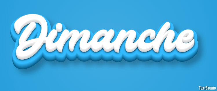 Dimanche Effet de texte