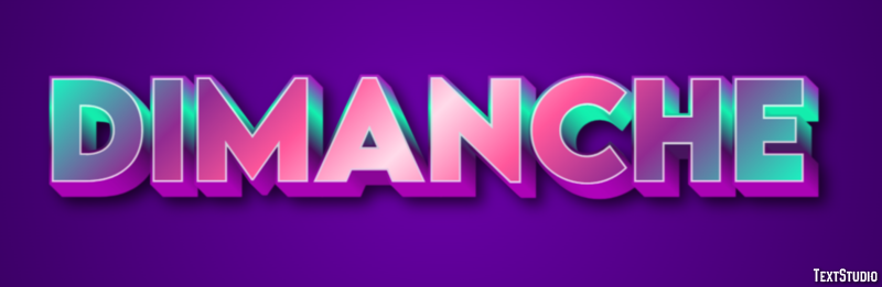 Dimanche Effet de Texte