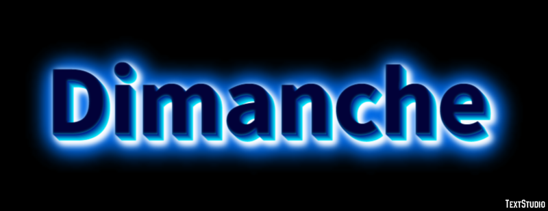 Dimanche Effet de texte
