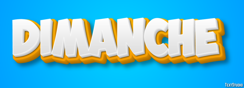 Dimanche Effet de texte