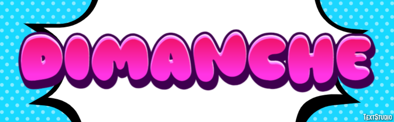 Dimanche Effet de texte