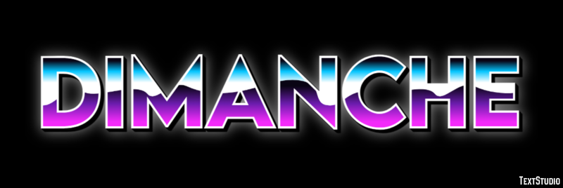 Dimanche Effet de texte
