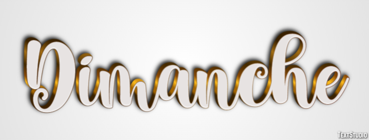 Dimanche Effet de texte