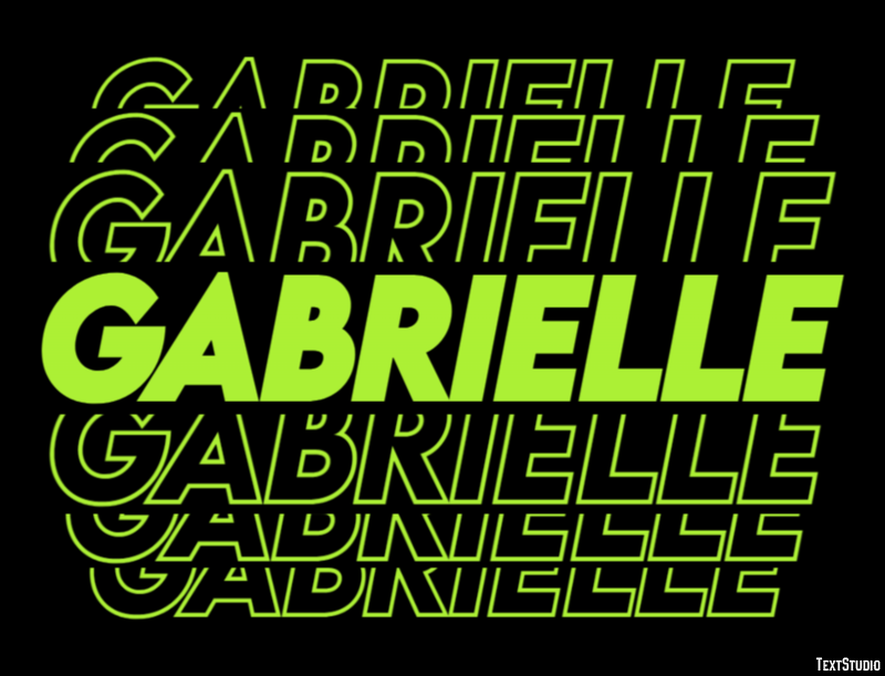 Gabrielle Text Effect