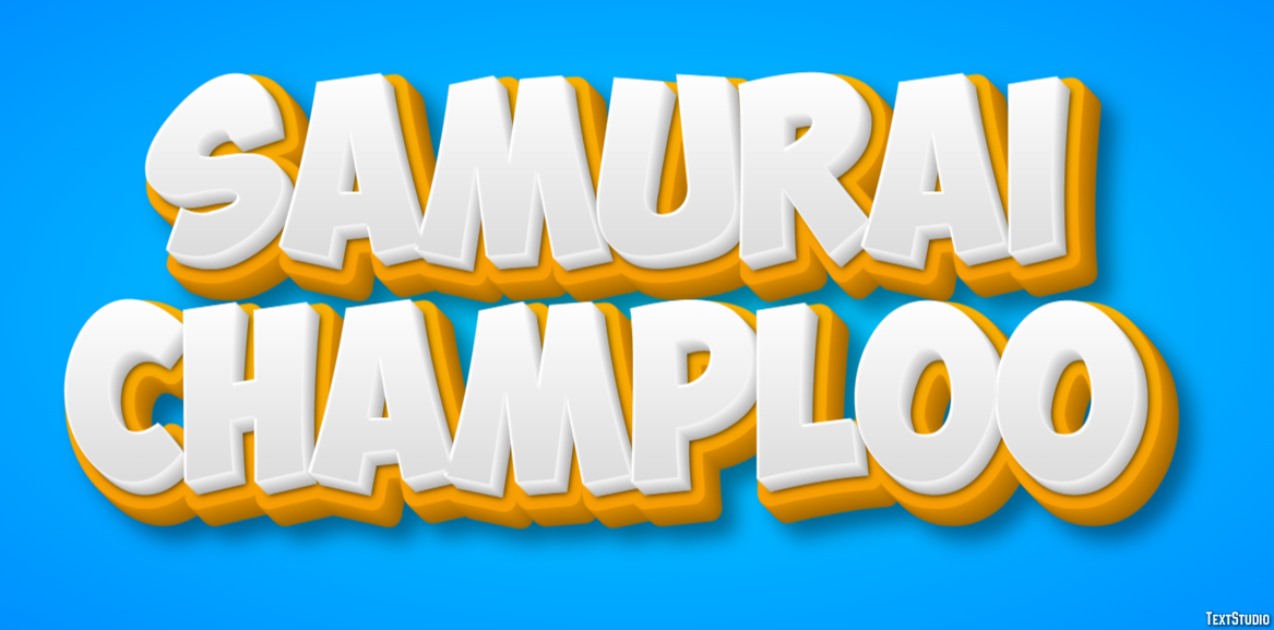 Samurai Champloo Efeito de texto