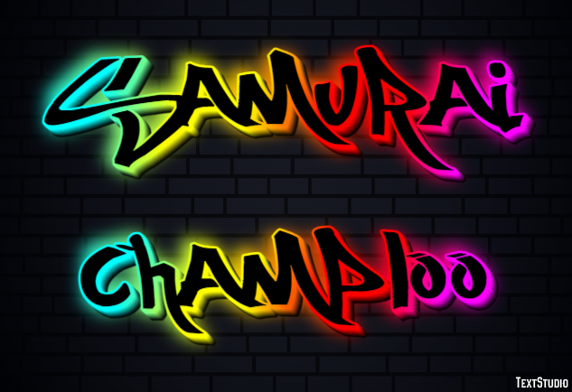 Samurai Champloo Text Effect