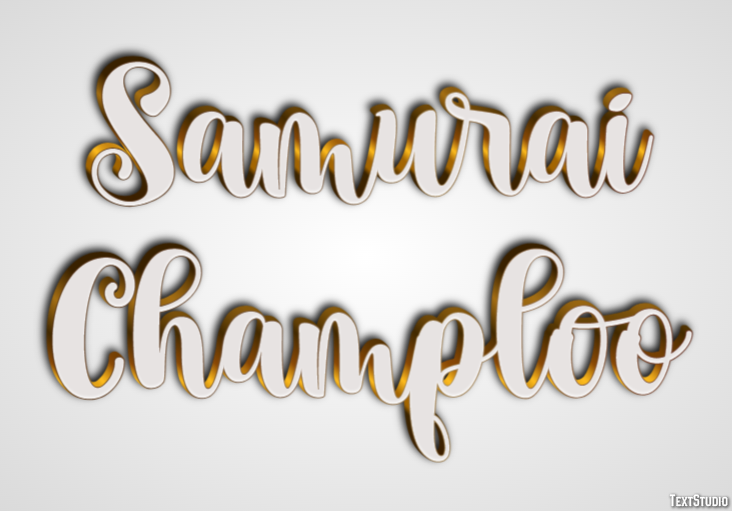 Samurai Champloo Эффект текста